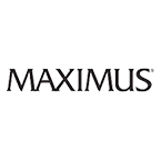 A black and white image of the word maximus.